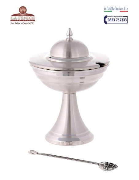 Silver finished thurible and boat - TRB284