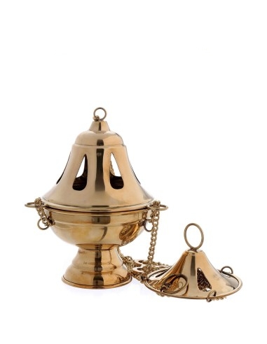 Golden or silver finished thurible - TRB063