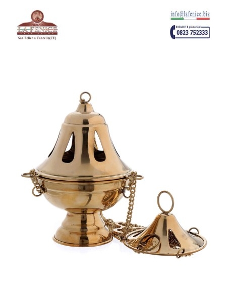 Golden or silver finished thurible - TRB063