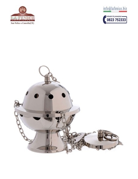 Silver finished thurible - TRB892