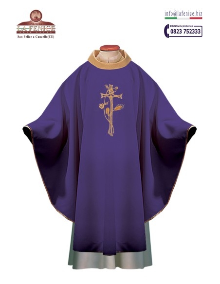 CAS577-ORO - Embroidered Chasuble.  -  CAS577-ORO