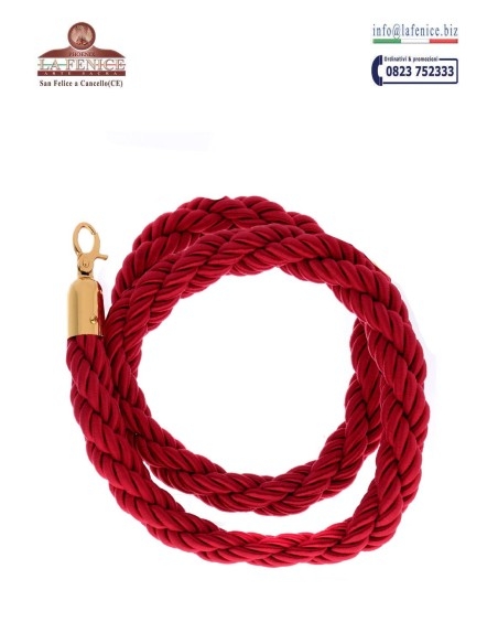 Red rope hook for rope with 3 cm. diameter - CRD726