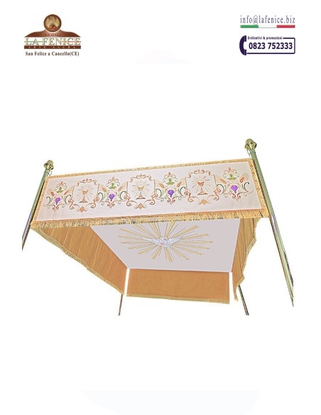 Baldacchino processionale ricamato CALICE - per 4 aste- BDL3344
