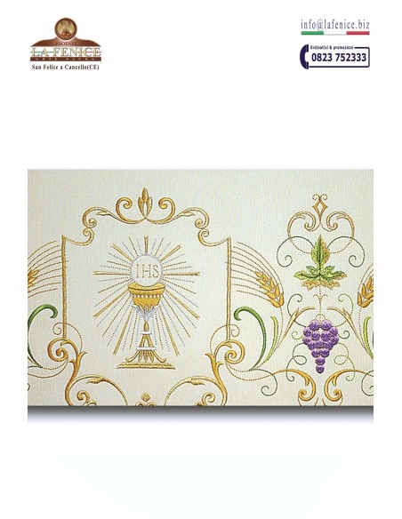 Baldacchino processionale ricamato CALICE - per 4 aste- BDL3344