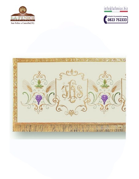 Baldacchino processionale ricamato JHS - per 4 aste- BDL3345
