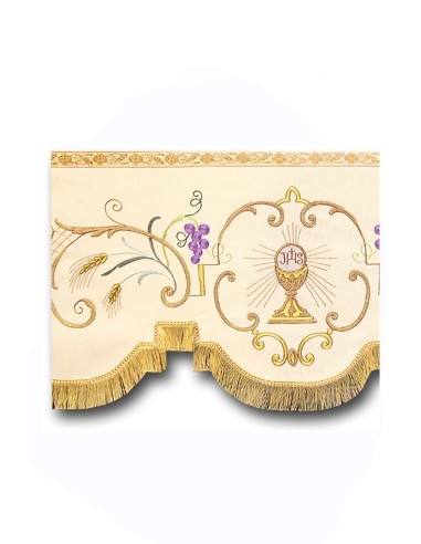 CHALICE and JHS embroidered processional canopy...