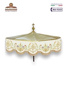 Embroidered processional umbrella - OMB3340