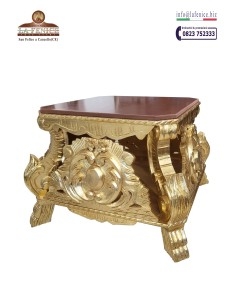 Base per esposizione in legno con foglia oro - PDN100