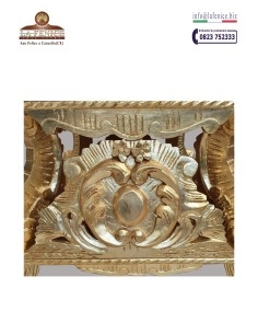 Base per esposizione in legno con foglia oro - PDN100 2
