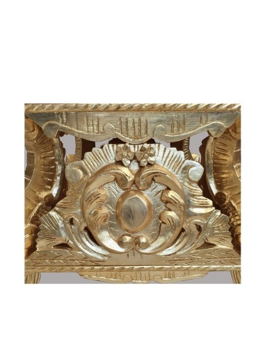 Maxy wooden base for statue. Gold leaf...