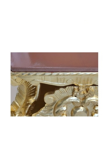 Base per esposizione in legno con foglia oro -...