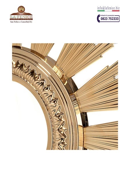 Monstrance for ostia magna, diameter 15 cm - OST463M