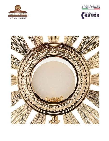 Monstrance for ostia magna, diameter 15 cm - OST463M