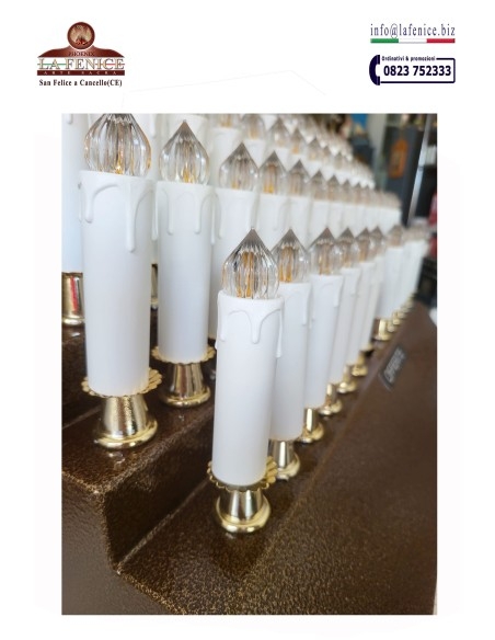 Candelabro votivo elettronico con 56 luci a LED - CVE56
