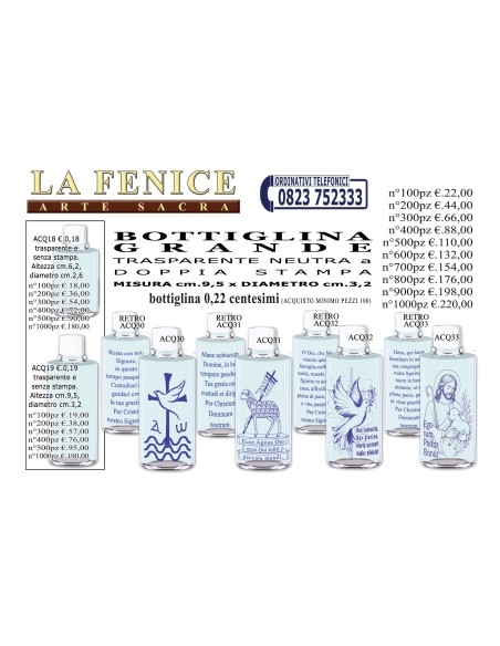 Bottiglina MAXI per acqua benedetta - ACQ30