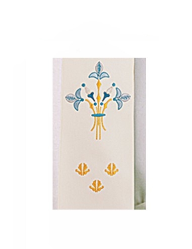 Estola Mariana con lirios - STO459