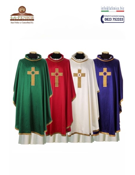 Casula monastica con croce - CAS19527C