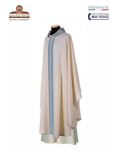 Casulla mariana monástica benedictina bordada - CAS2126-M