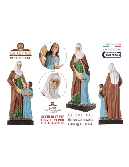 Saint Anne 150 cm with Child Mary - SAN313  -  SAN313-150