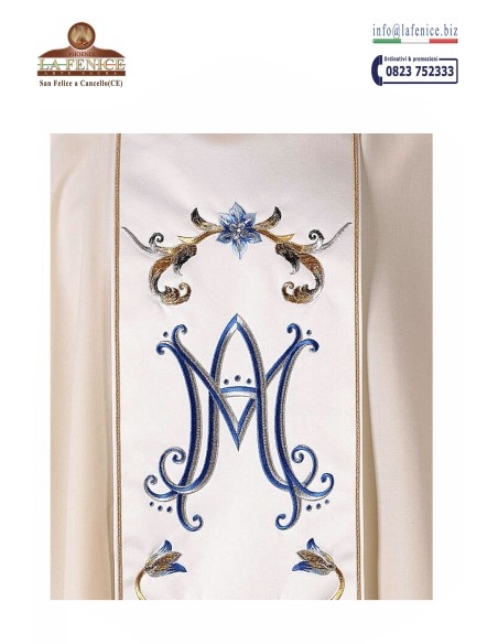 Chasuble with embroidered stolon - CAS27219-M