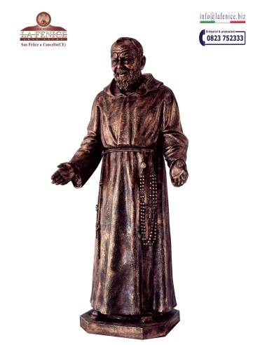 PIO150ACB - Padre Pio of welcome from 150 cm.  -  PIO150-ACB