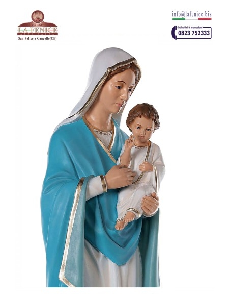 Virgen con el Niño 125 cm - MAD233