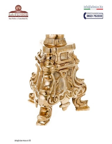 Brass Crucifix on altar candlestick - CND580-C