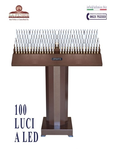 CVE100 - 100 LUCI A LED - Candelabro votivo elettronico.