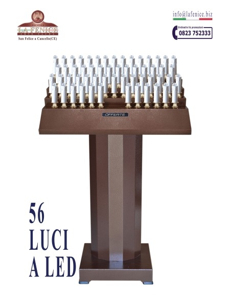 CVE56 - 56 LED LIGHTS - Electronic votive candelabra.  -  CVE56