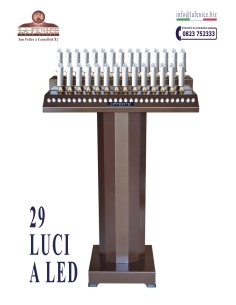 CVM - 29 LUCI A LED - Candelabro votivo a pulsanti.  -  CVM