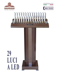CVE - 29 LUCI A LED - Candelabro votivo elettronico.  -  CVE