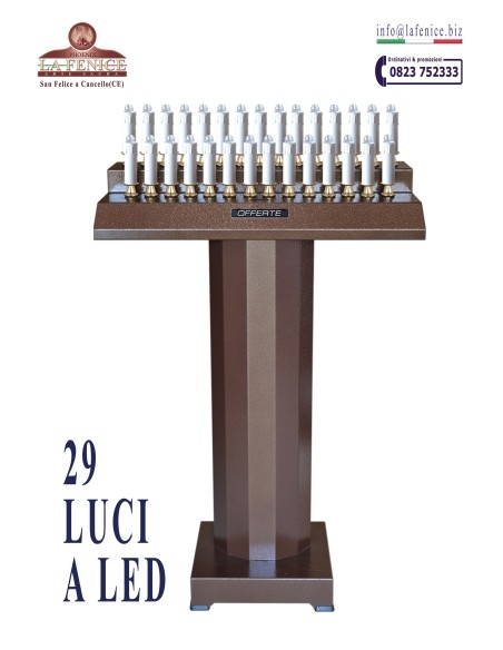 CVE - 29 LED LIGHTS - Electronic votive candelabra.  -  CVE