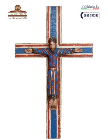 Crocifisso da cm.84,5 con abito drappeggiato - CFS222  -  CFS222